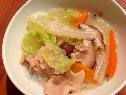 熊本ご当地メニュー太平燕/タイピーエン風春雨スープ